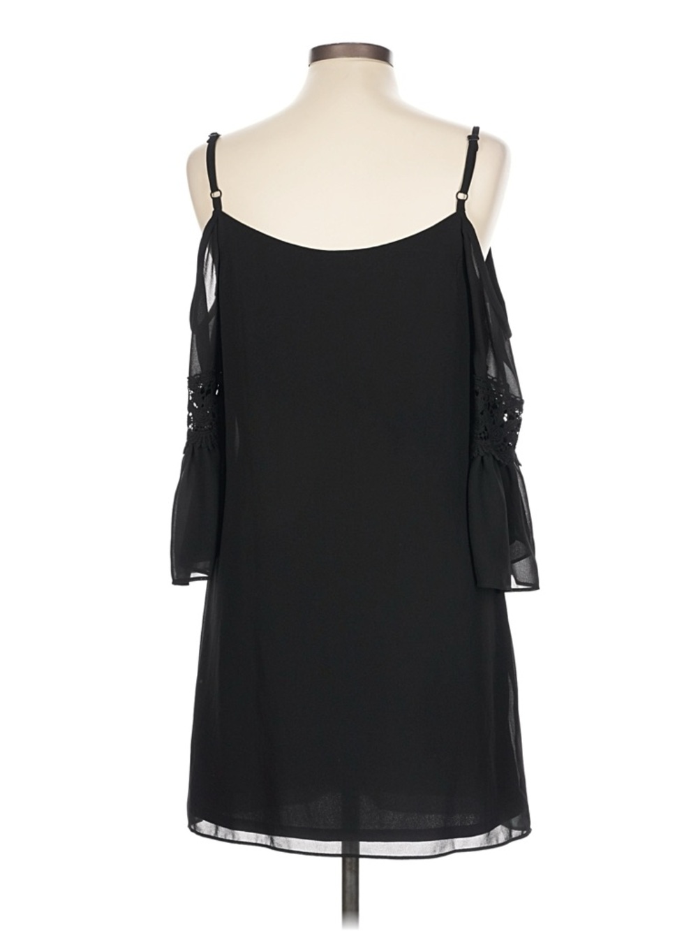 NWT’s Lipsy London Elegant Black Sheer Sleeve Cocktail Dress size 4